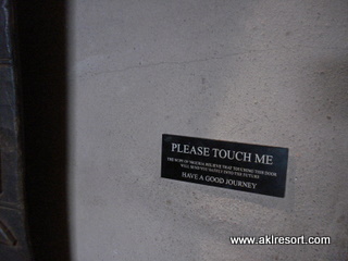 Front door art notice